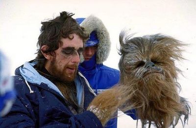 Peter Mayhew: now I've got snow on both my mouths